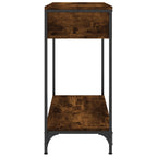 Tavolino Consolle Rovere Fumo 75x34,5x75cm Legno Multistrato