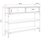 Tavolo Consolle Rovere Sonoma 100x25x75 cm in Legno Multistrato