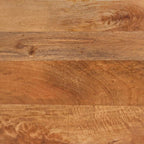 Comodini 2 pz Marrone e Nero in Legno Massello di Mango