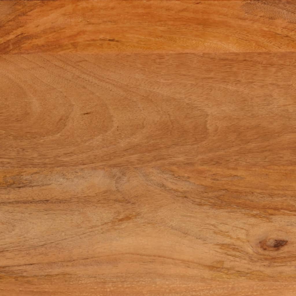 Tavolino da Salotto Marrone e Nero 100x54x40 cm Legno di Mango