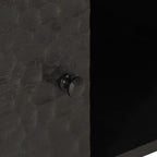 Tavolino da Salotto Nero 100x54x40cm in Legno Massello di Mango