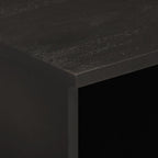Mobile Porta TV Nero 100x33x46 cm in Legno Massello di Mango