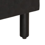 Mobile Porta TV Nero 100x33x46 cm in Legno Massello di Mango