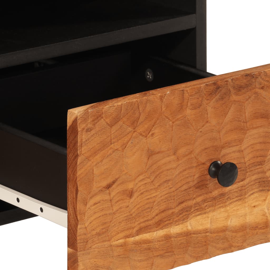 Mobile Porta TV 70x33x46 cm in Legno Massello di Acacia