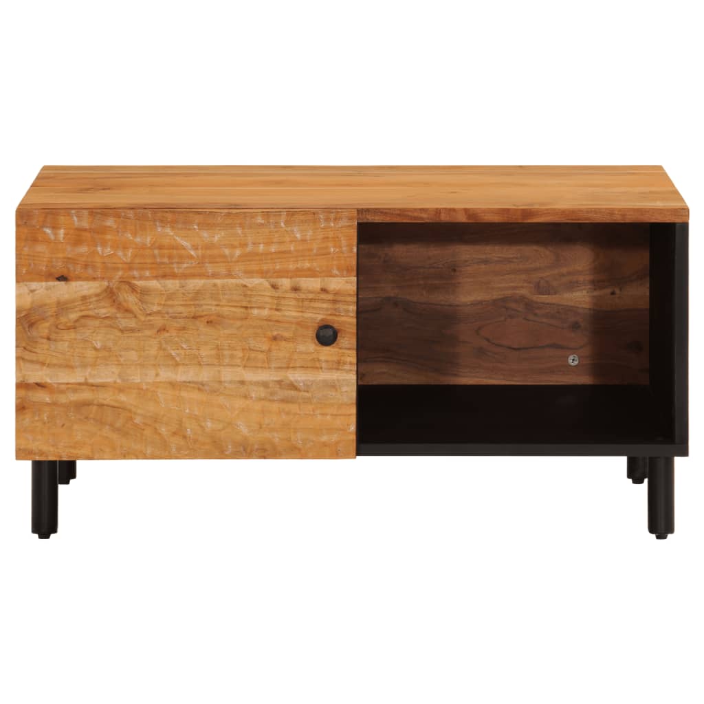 Tavolino da Salotto 80x50x40 cm Legno Massello di Acacia