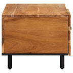 Tavolino da Salotto 80x50x40 cm Legno Massello di Acacia