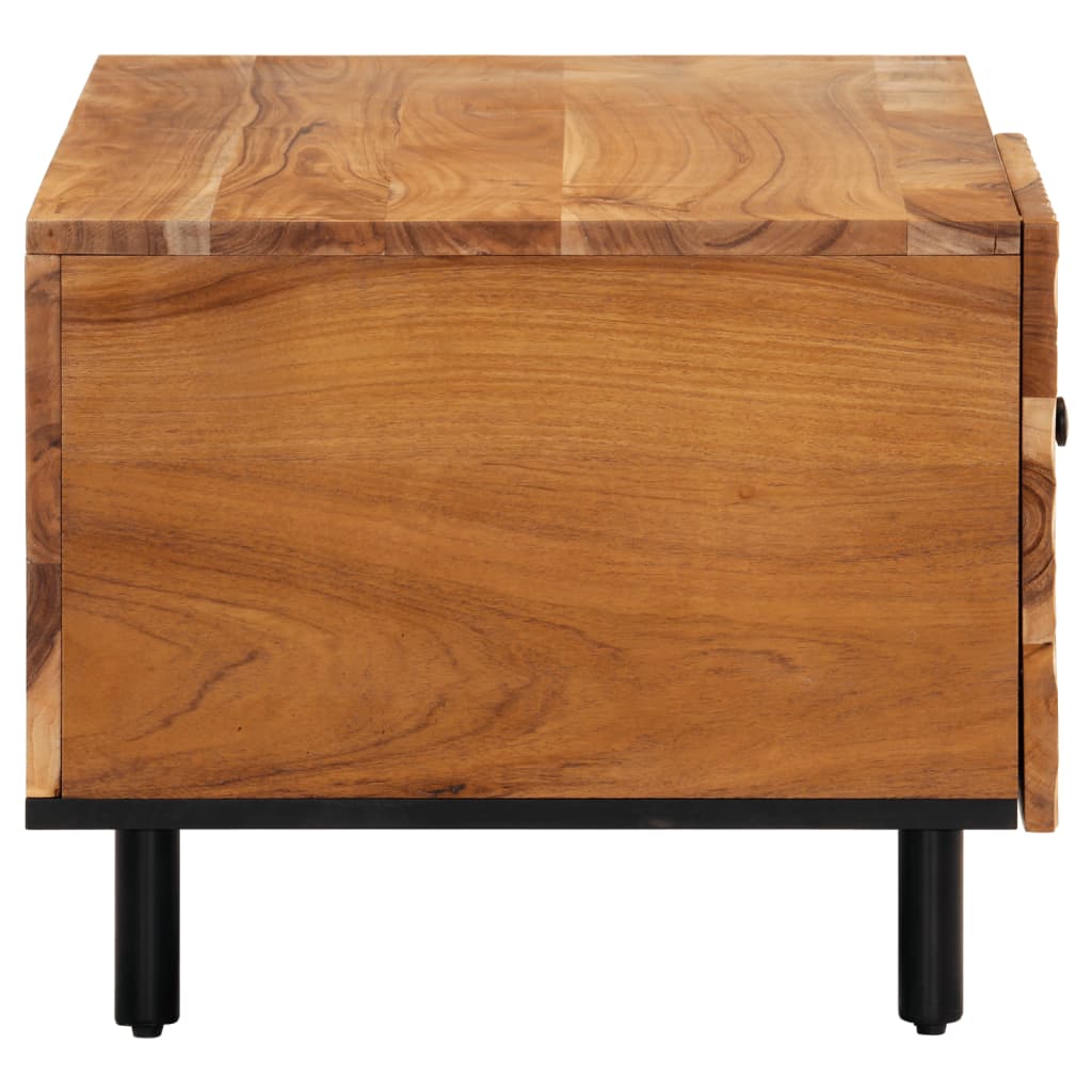 Tavolino da Salotto 80x50x40 cm Legno Massello di Acacia