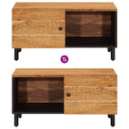 Tavolino da Salotto 80x50x40 cm Legno Massello di Acacia