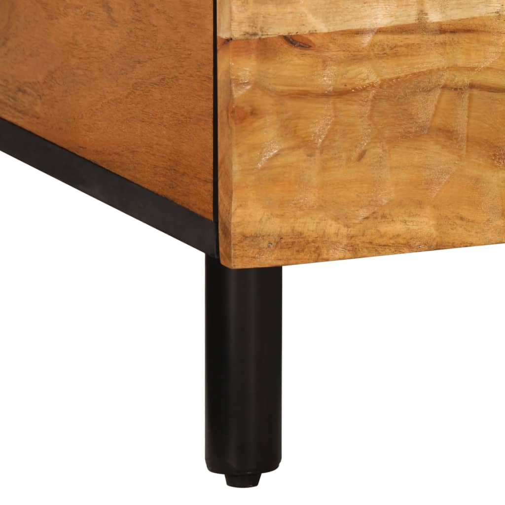 Tavolino da Salotto 80x50x40 cm Legno Massello di Acacia