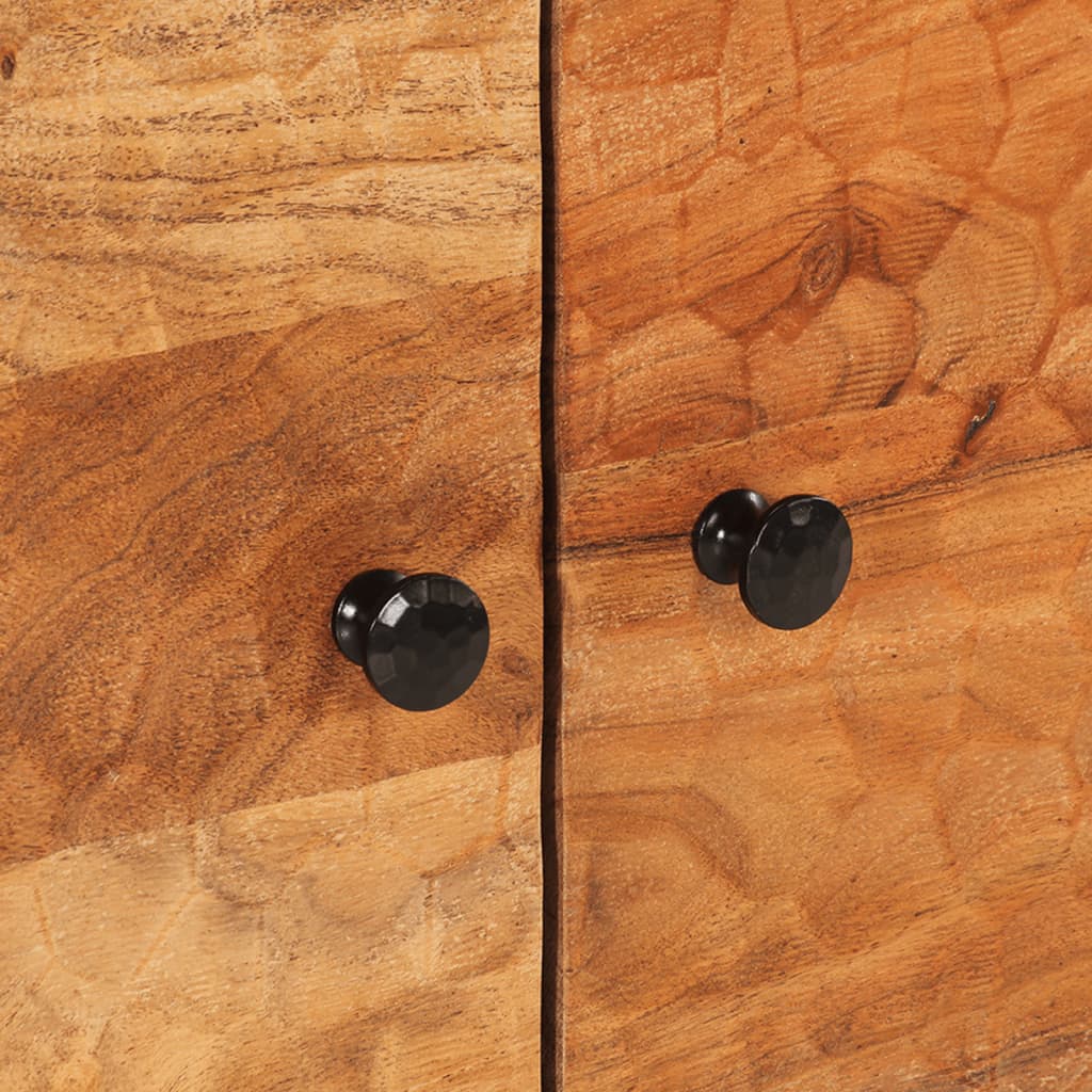 Tavolino da Salotto 80x50x40 cm Legno Massello di Acacia
