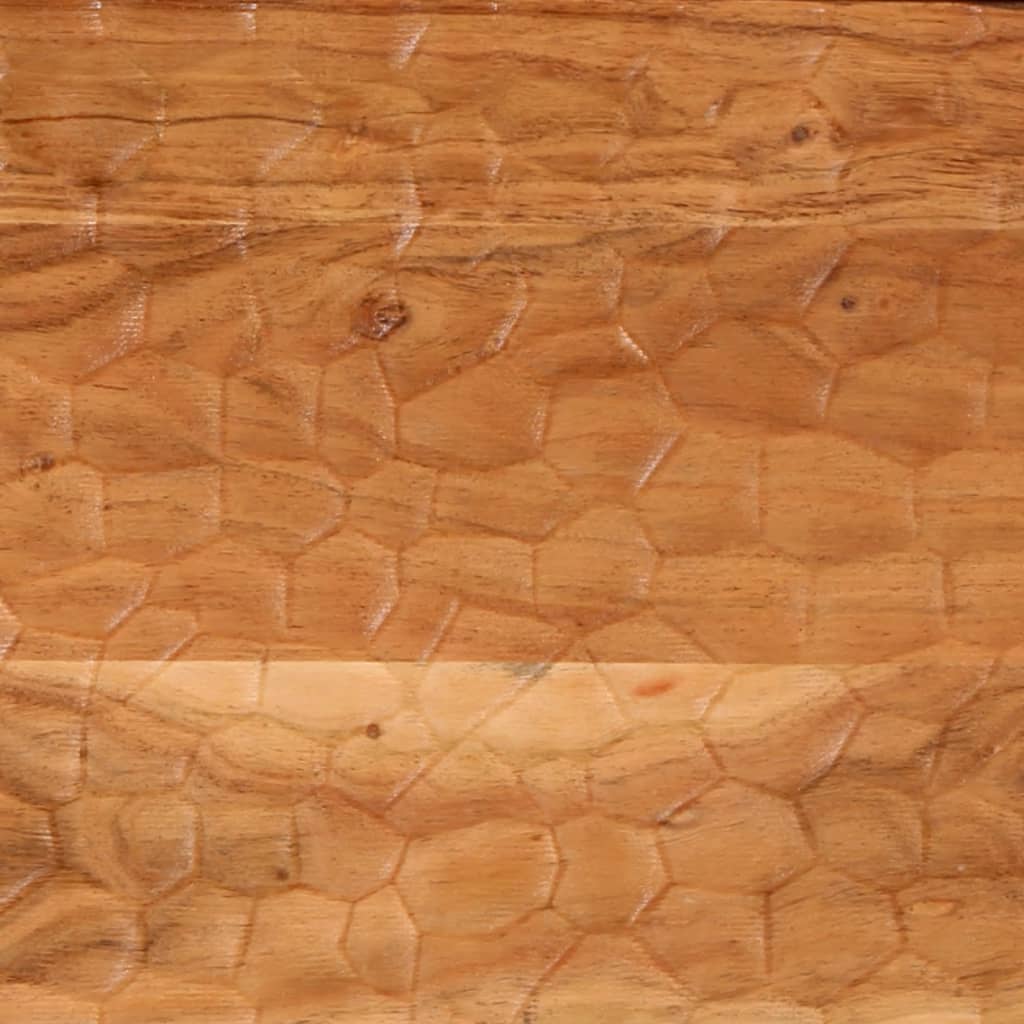 Comodino 40x33x46 cm in Legno Massello di Acacia