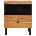 Comodini 2pz 40x33x46 cm in Legno Massello di Acacia