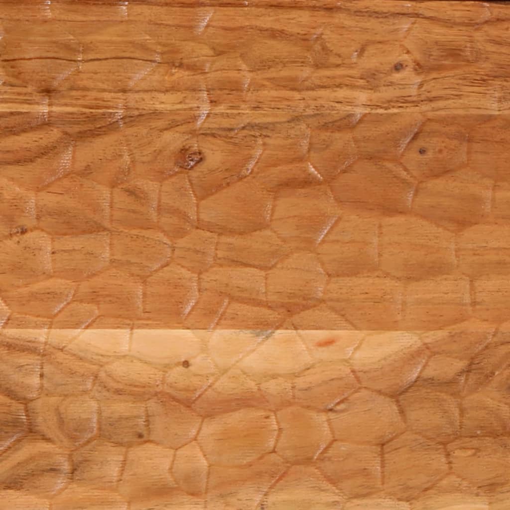 Comodini 2pz 40x33x46 cm in Legno Massello di Acacia