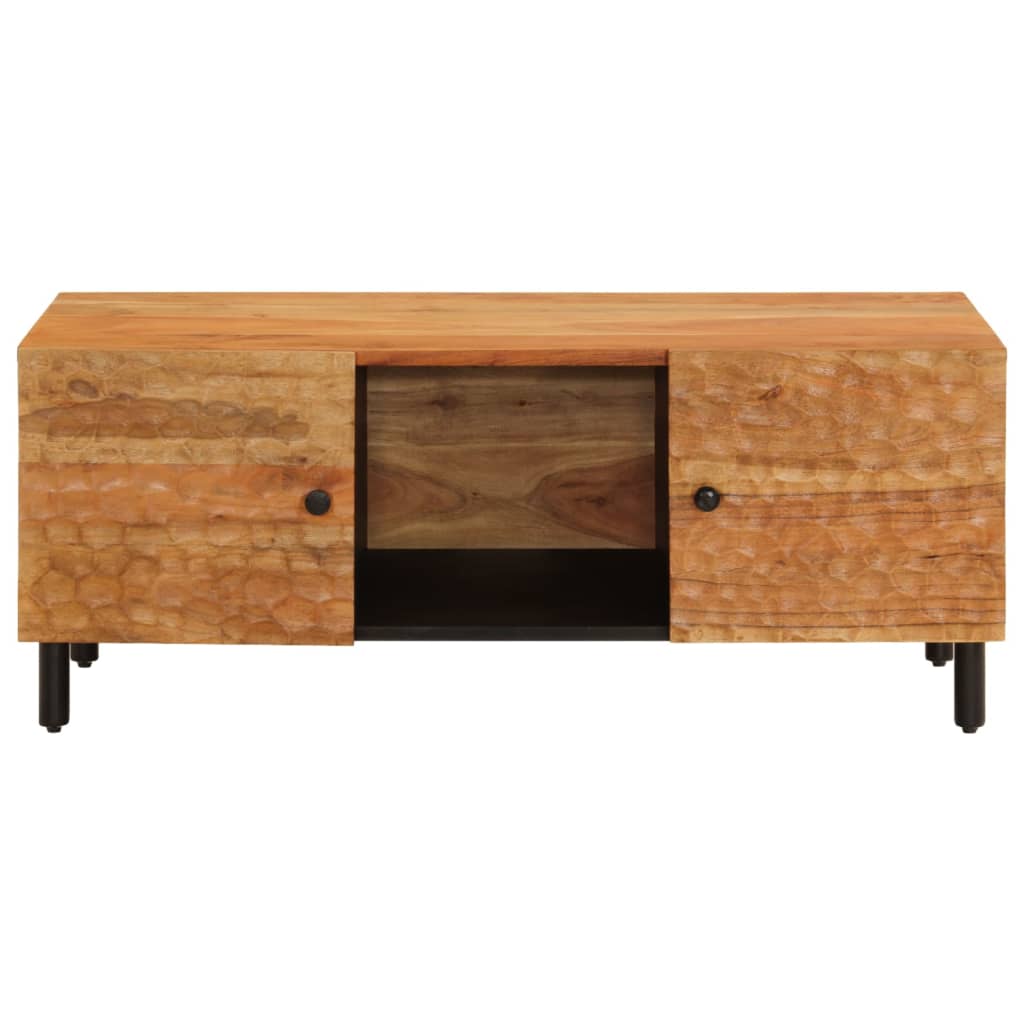 Tavolino 100x54x40 cm in Legno Massello di Acacia
