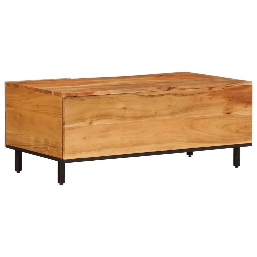 Tavolino 100x54x40 cm in Legno Massello di Acacia