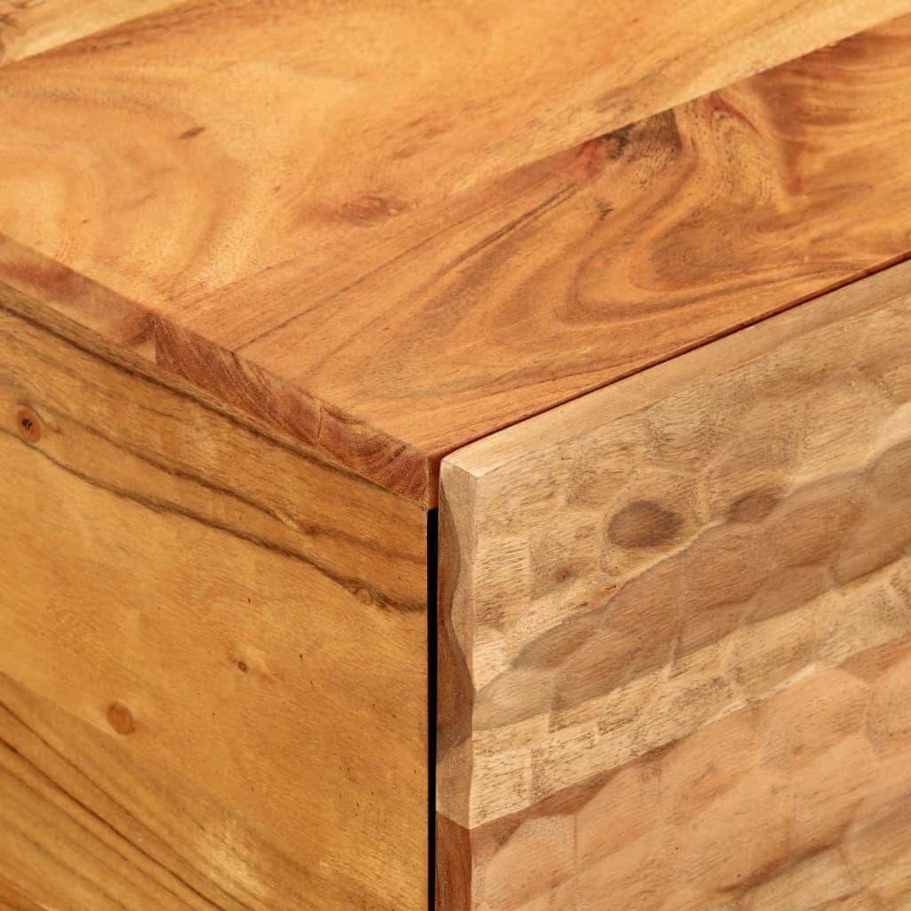 Tavolino 100x54x40 cm in Legno Massello di Acacia