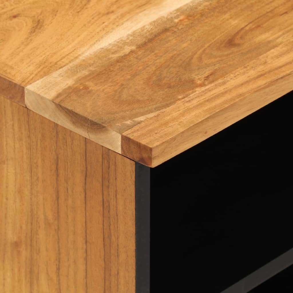Mobile Porta TV 100x33x46 cm in Legno Massello di Acacia
