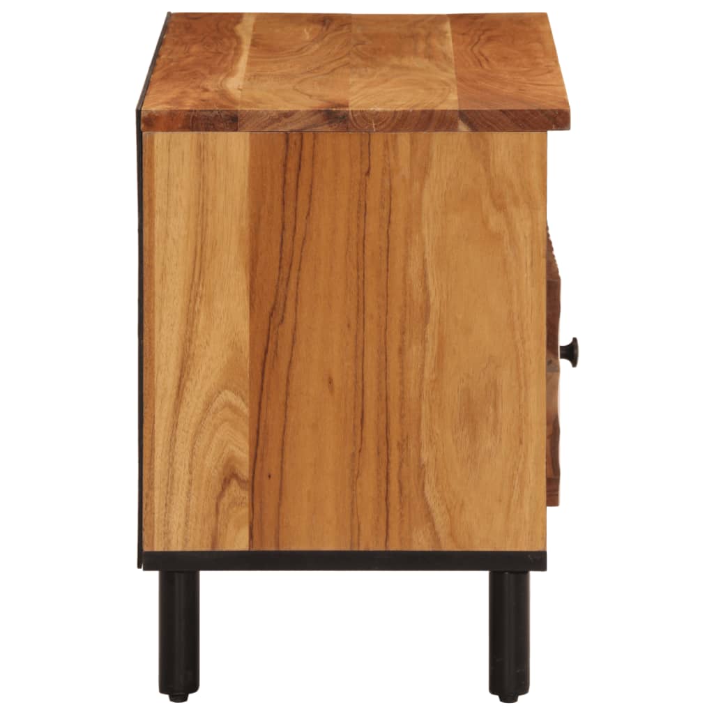 Mobile Porta TV 80x33x46 cm in Legno Massello di Acacia