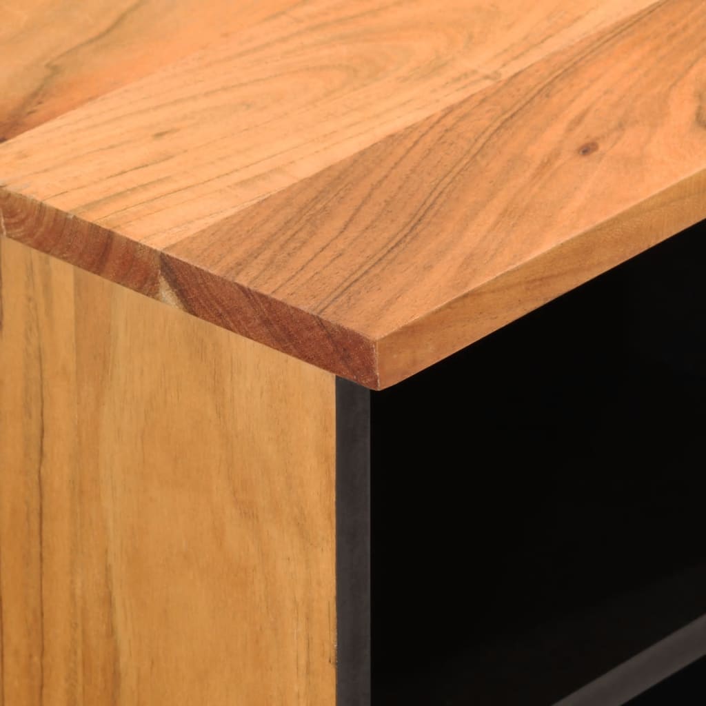 Mobile Porta TV 80x33x46 cm in Legno Massello di Acacia