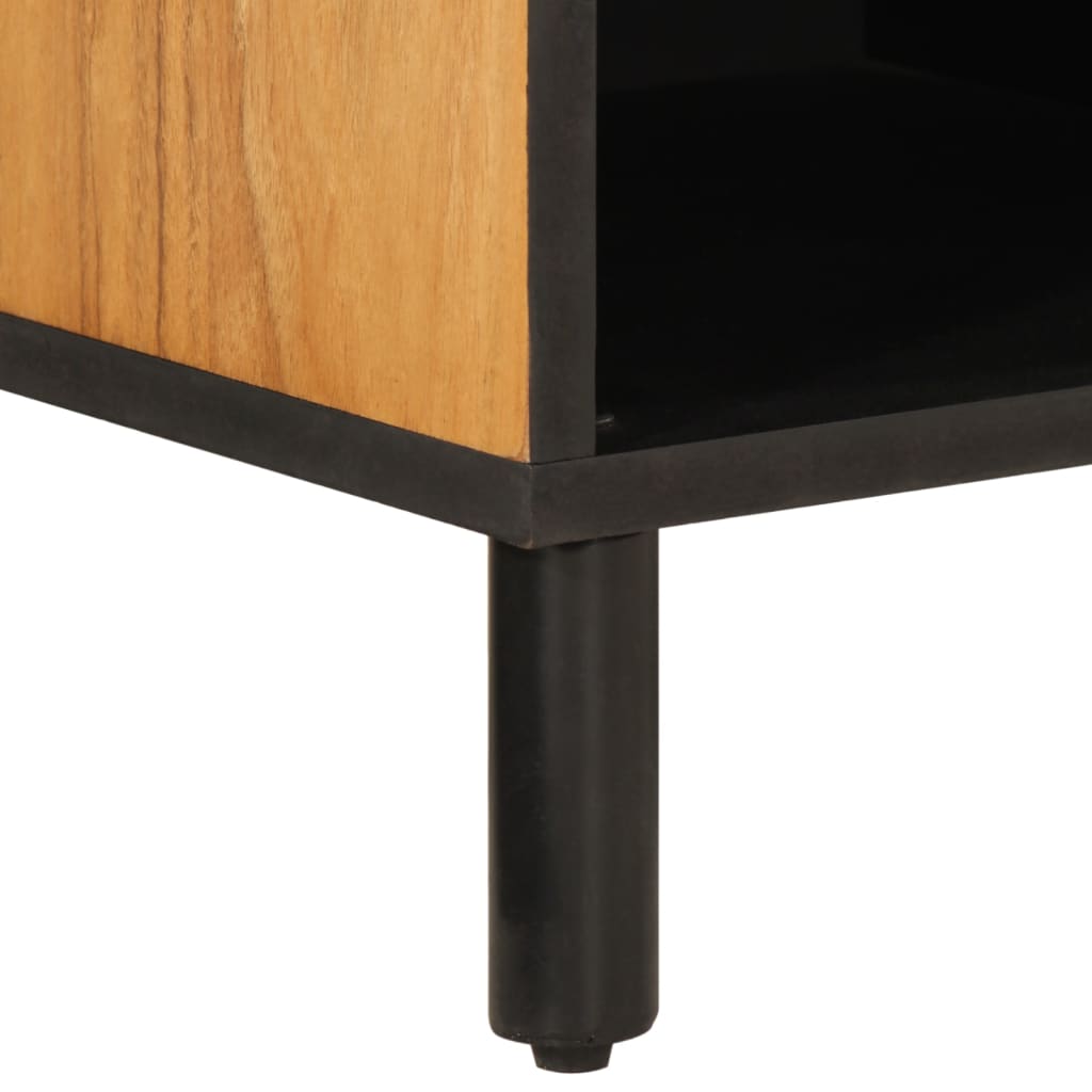 Mobile Porta TV 80x33x46 cm in Legno Massello di Acacia
