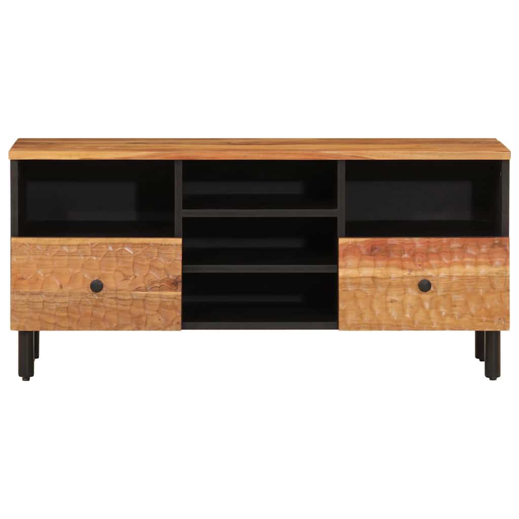 Mobile Porta TV 100x33x46 cm in Legno Massello di Acacia