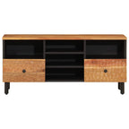 Mobile Porta TV 100x33x46 cm in Legno Massello di Acacia