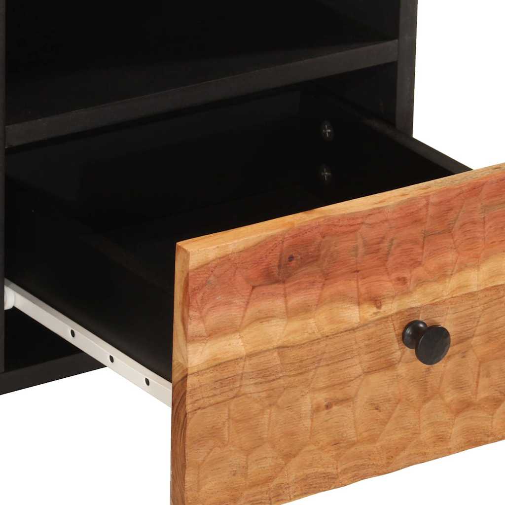 Mobile Porta TV 100x33x46 cm in Legno Massello di Acacia