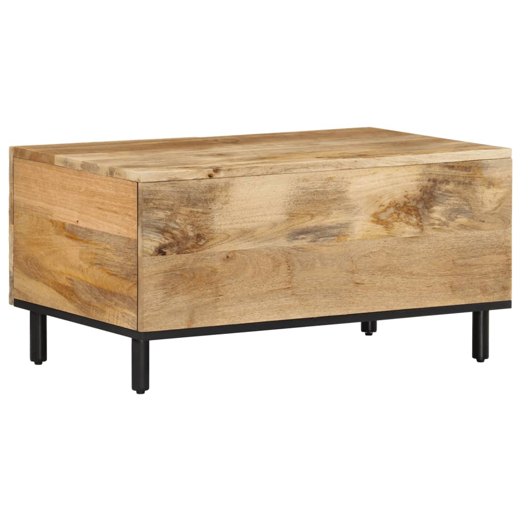 Tavolino da Salotto 80x50x40 cm Legno Massello di Mango
