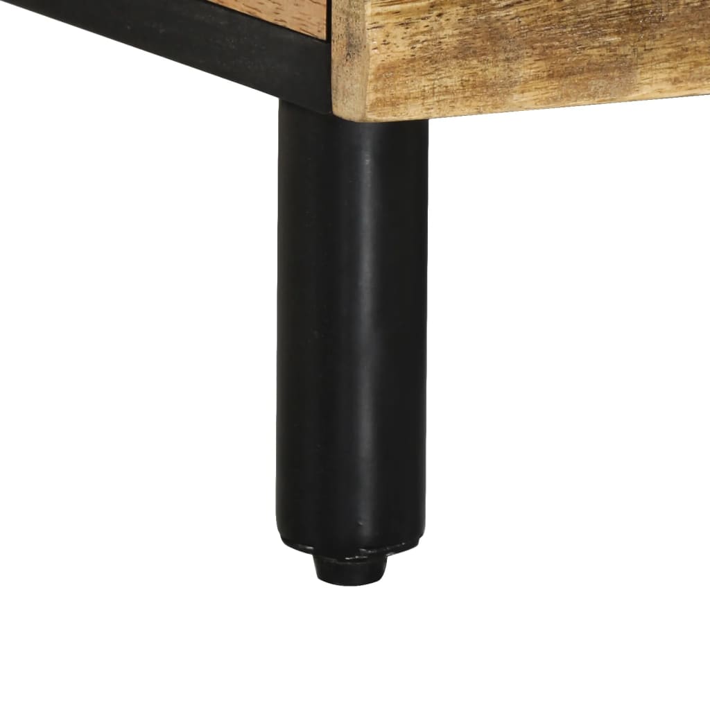 Tavolino da Salotto 80x50x40 cm Legno Massello di Mango
