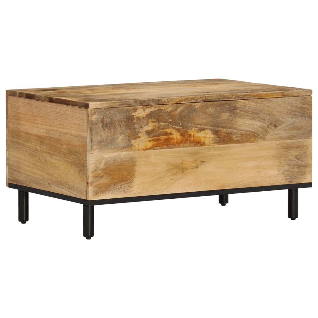 Tavolino da Salotto 80x50x40 cm Legno Massello di Mango