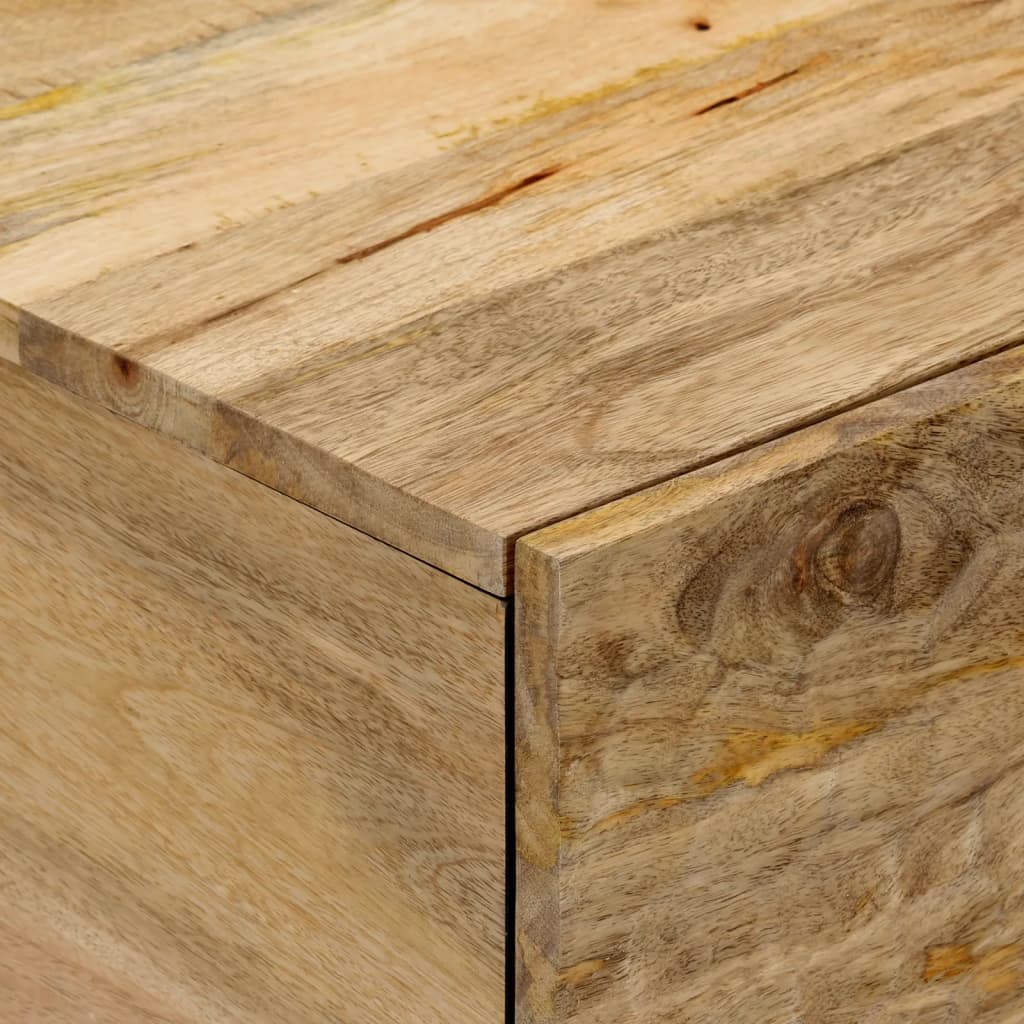 Tavolino da Salotto 80x50x40 cm Legno Massello di Mango