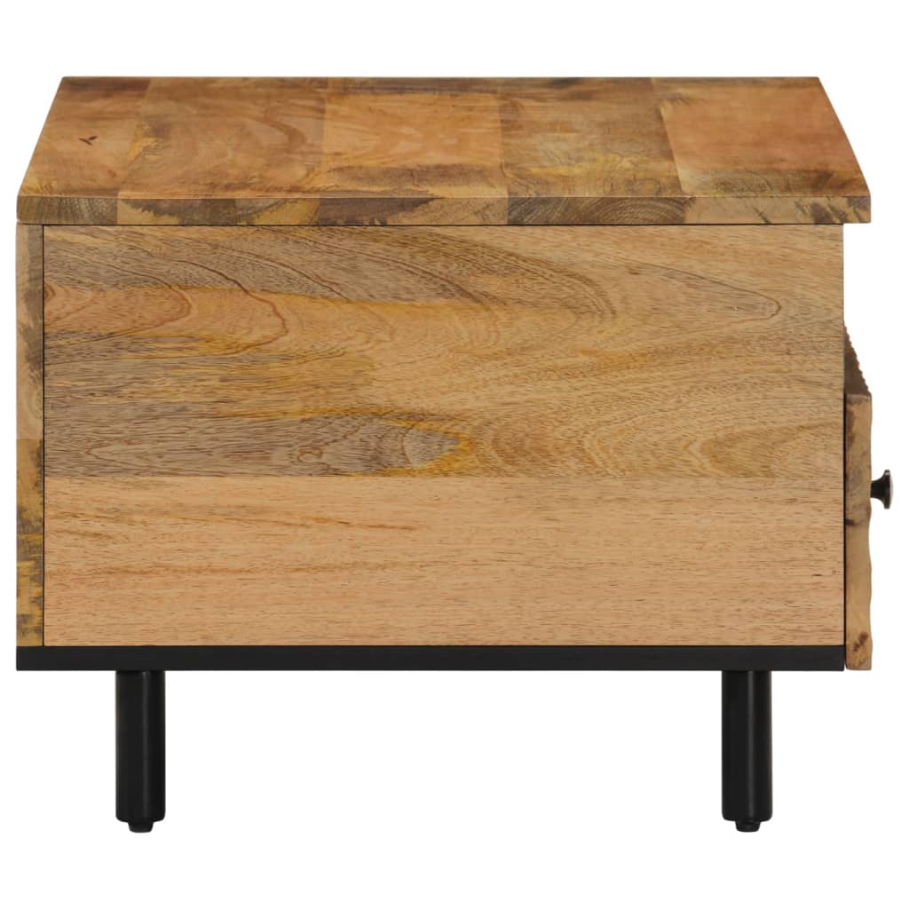 Tavolino da Salotto 80x54x40 cm in Legno Massello di Mango