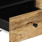 Tavolino da Salotto 80x54x40 cm in Legno Massello di Mango