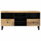 Mobile Porta TV 100x33x46 cm in Legno Massello di Mango