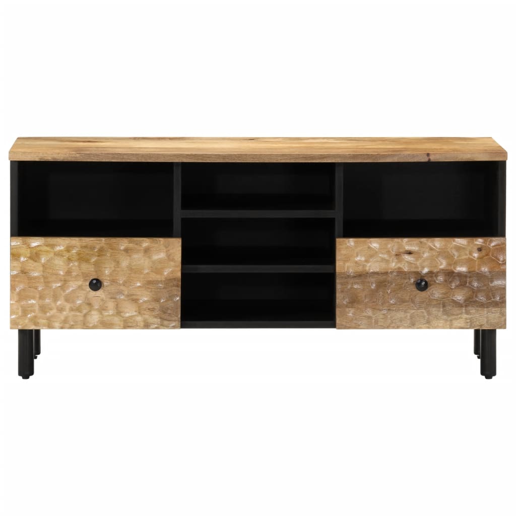 Mobile Porta TV 100x33x46 cm in Legno Massello di Mango