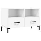 Mobile Porta TV Bianco 80x36x50 cm in Legno Multistrato