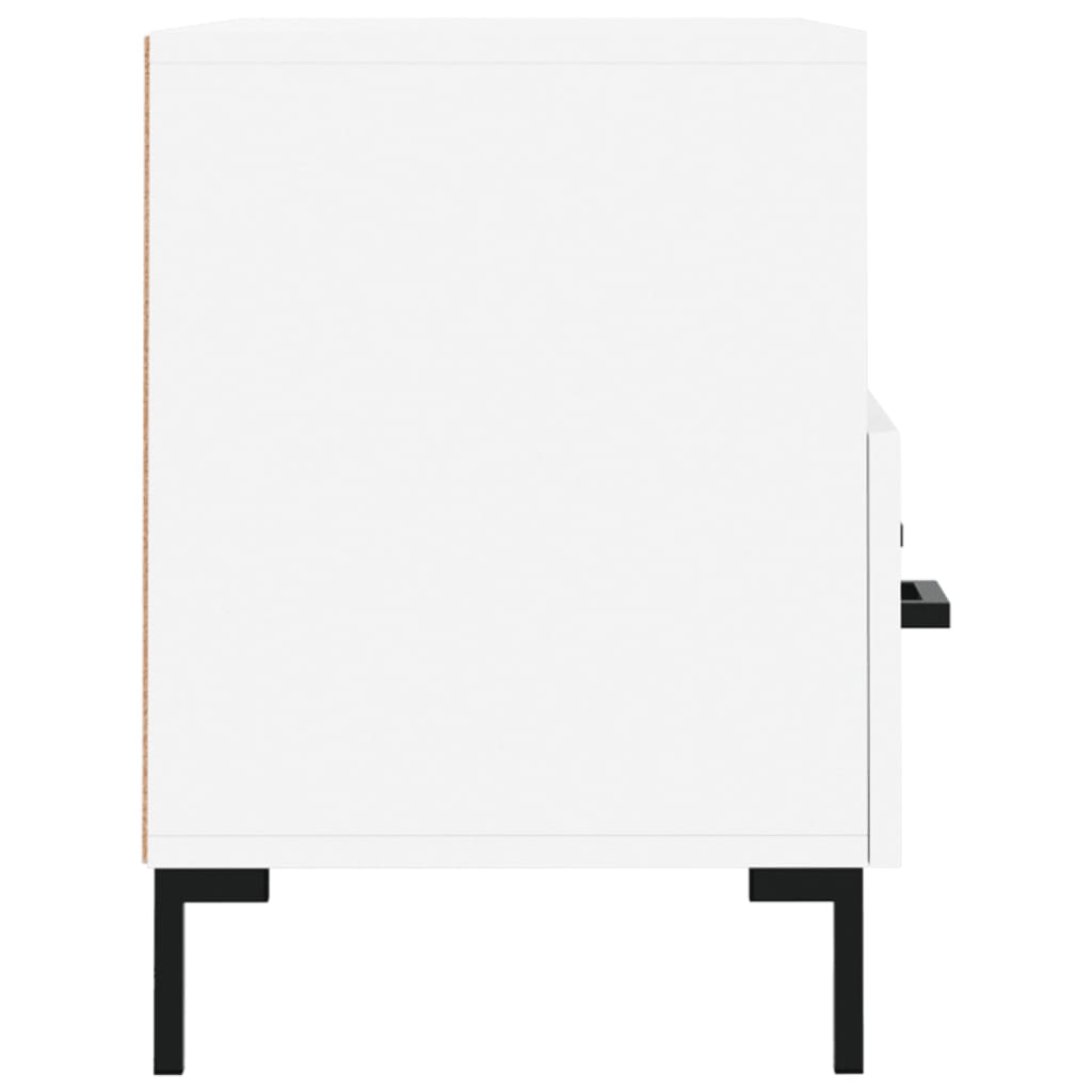 Mobile Porta TV Bianco 80x36x50 cm in Legno Multistrato
