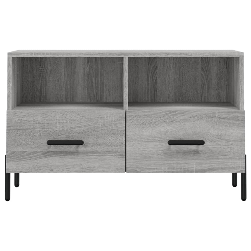 Mobile Porta TV Grigio Sonoma 80x36x50 cm in Legno Multistrato