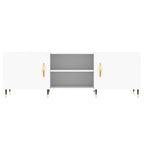 Mobile Porta TV Bianco 150x30x50 cm in Legno Multistrato