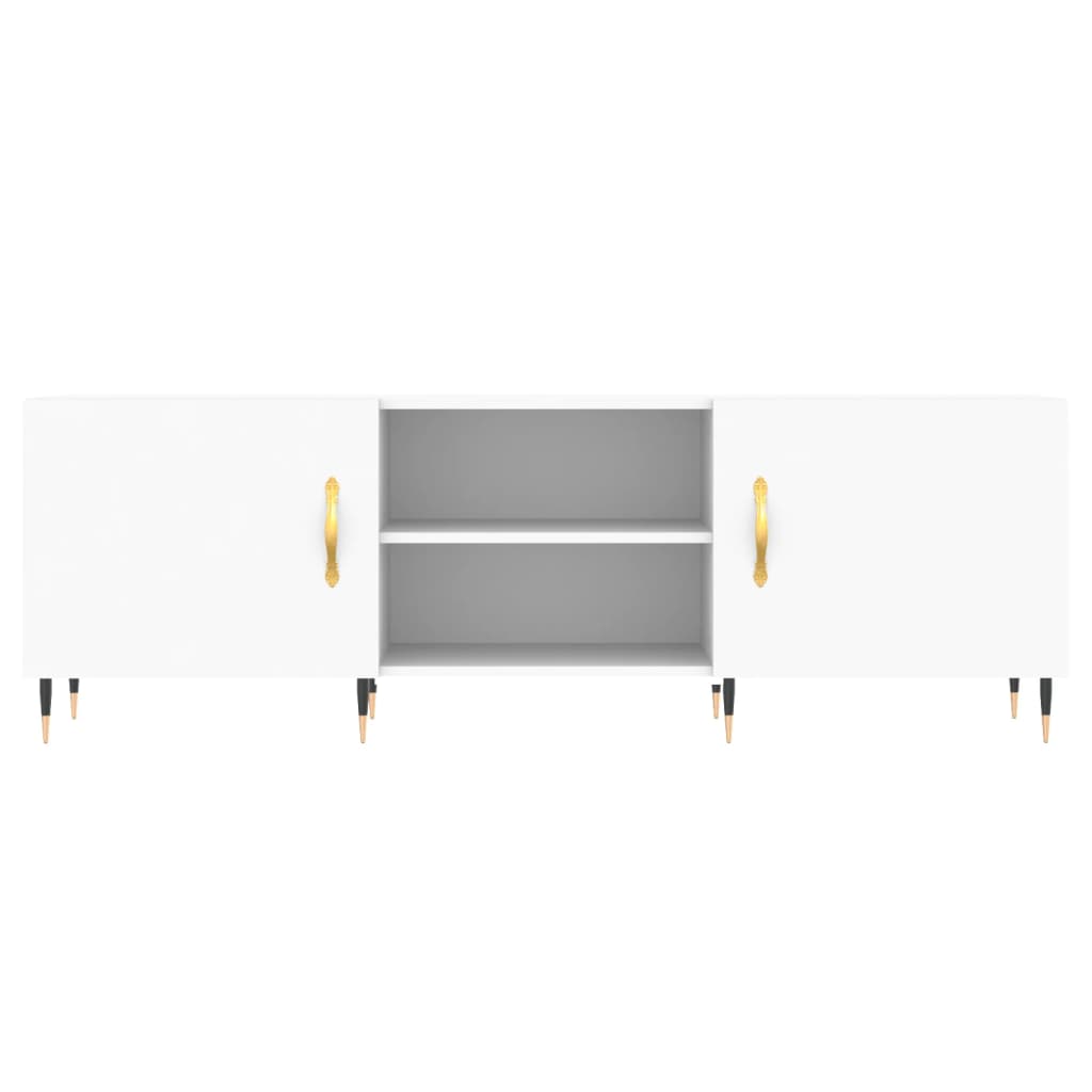 Mobile Porta TV Bianco 150x30x50 cm in Legno Multistrato