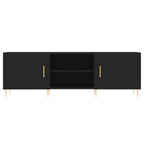 Mobile Porta TV Nero 150x30x50 cm in Legno Multistrato
