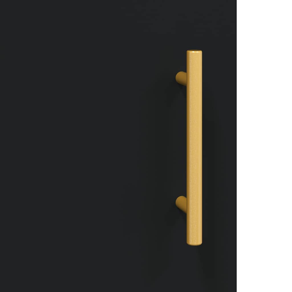 Mobile Porta TV Nero 150x30x50 cm in Legno Multistrato
