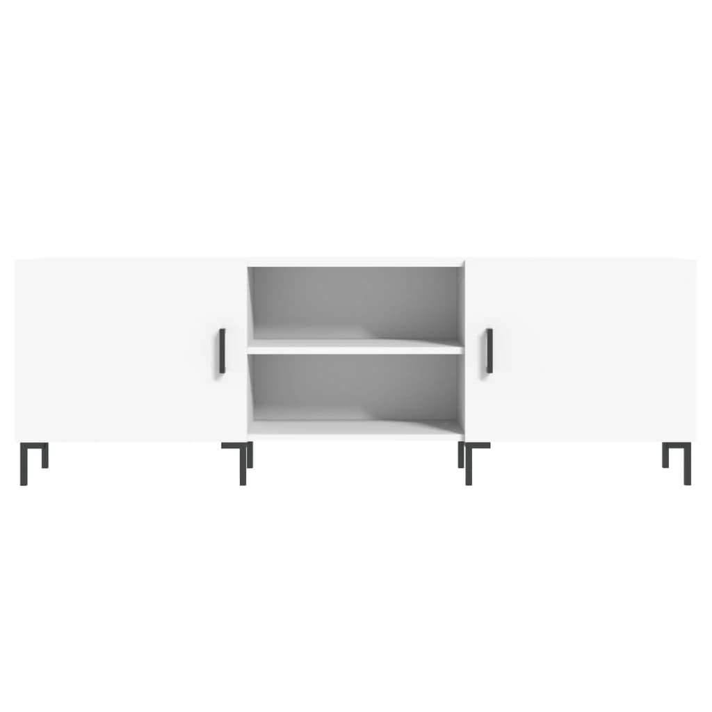 Mobile Porta TV Bianco 150x30x50 cm in Legno Multistrato