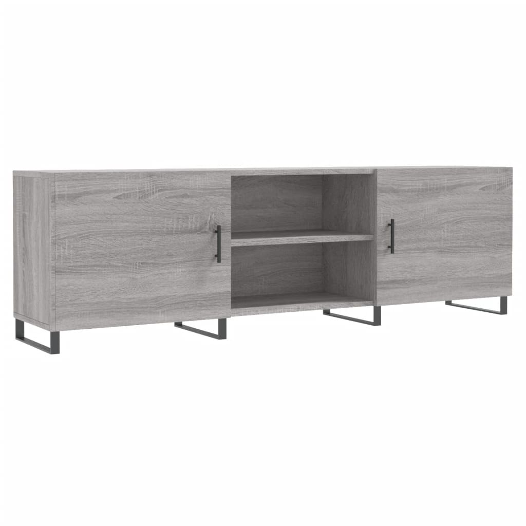 Mobile Porta TV Grigio Sonoma 150x30x50 cm in Legno Multistrato