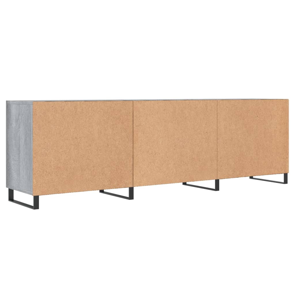 Mobile Porta TV Grigio Sonoma 150x30x50 cm in Legno Multistrato