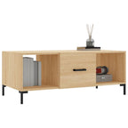 Tavolino da Salotto Rovere Sonoma 102x50x40cm Legno Multistrato