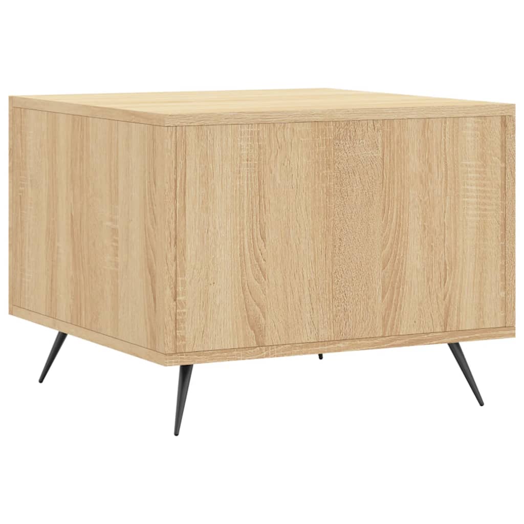 Tavolini Salotto 2pz Rovere Sonoma 50x50x40cm Legno Multistrato