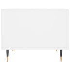 Tavolini da Salotto 2 pz Bianchi 50x50x40 cm Legno Multistrato