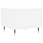 Tavolini da Salotto 2 pz Bianchi 50x50x40 cm Legno Multistrato