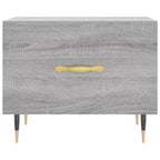 Tavolino da Salotto Grigio Sonoma 50x50x40 cm Legno Multistrato